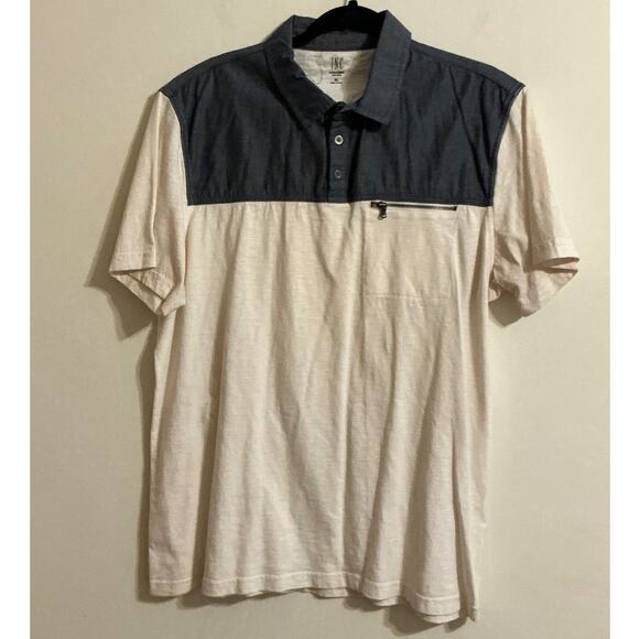 I.N.C. International concepts Shirt Men XL White Gray Short Sleeve Casual - Picture 1 of 7
